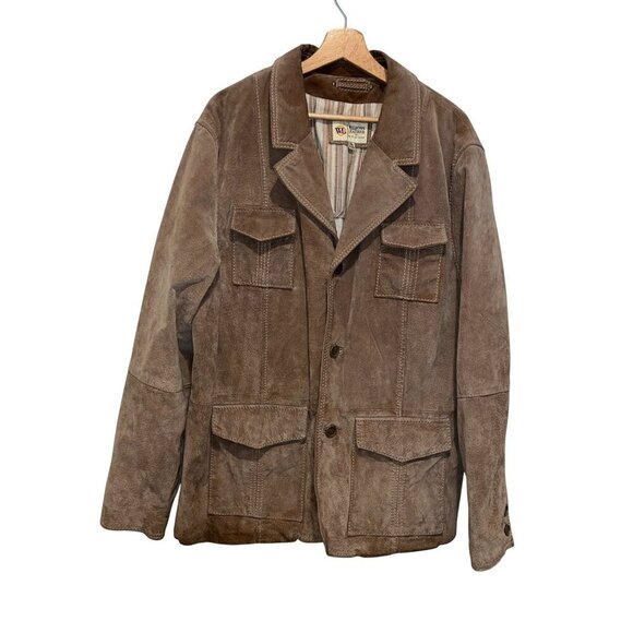 Wilson’s Leather M Julian Long Sleeve Light Brown Real Leather Jacket- Size XL M - Picture 1 of 8